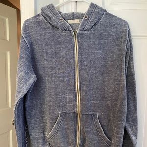 Comfy soft zip up hoodie.